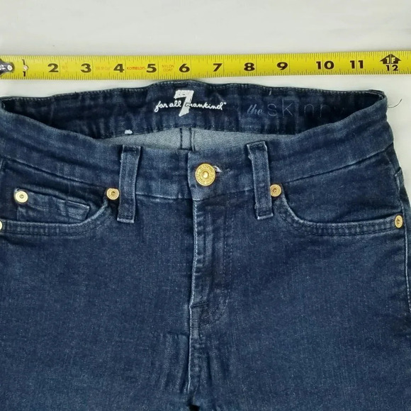 7 For All Mankind Size 24 The Skinny Women's Jeans - Picture 2 of 9